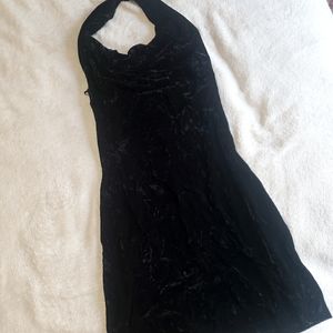 Black mini dress